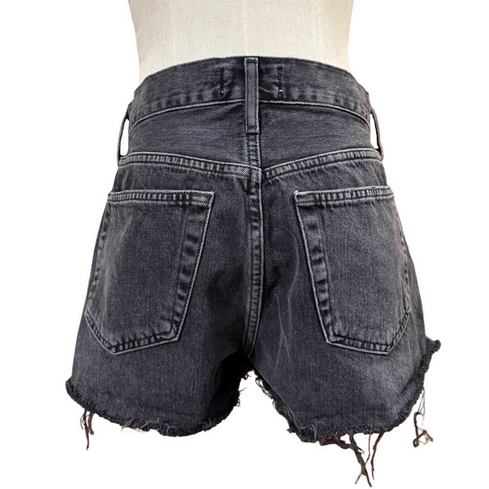 Agolde Parker Cut Off Jean Short In Crash Size 26 - Picture 4 of 9